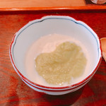蔵精 - 湯葉 そら豆のソース