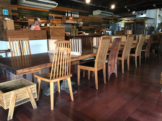 Wood-style cafe - 