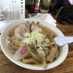 青竹手打ラーメン 日向屋 - 相席の方のメンマラーメン