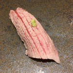 Roppongi Sushi Tatsumi - 大トロ炙り