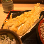 味奈登庵 - 穴子天ぷらといか天ぷら♡夢の競演