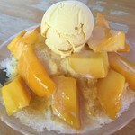 阿婆冰 - マンゴーかき氷NT$120≒440円