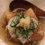 銀座 いっぱし - とろろと納豆きつね揚げ出し