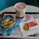 McDonalds - チーズロコモコマフィンセット（ハッシュポテト＆野菜生活１００）