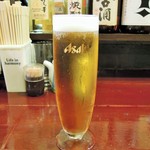 酒肴商店 アジト - 生ビール(2杯)
