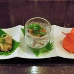 酒肴商店 アジト - 前菜三種