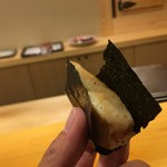 鮨 あらい - 平貝磯辺焼き