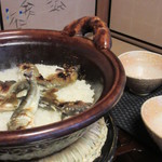 比良山荘 - ご飯、一人二尾分の鮎