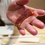 鮨 おさむ - づけとトロのミルフィーユ