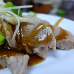 阿婆麵店 - 台湾醤油(油膏)がかかっています。