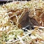 大木屋 - メンチの断面から肉汁