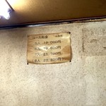 大木屋 - 明朗会計な価格表