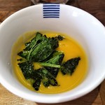 自然派中華 クイジン - こだわりランチ スープ　　人参と高菜のポタージュ