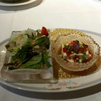 四川名菜 川府 - 日替わりランチ（税込み１０８０円）の前菜