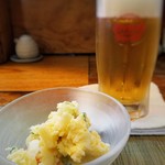 喜作 - お通しはポテトサラダ