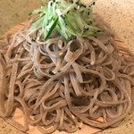 分豊年屋　久の半 - あらびき黒（せいろ）＋ごまだれ＋大盛（蕎麦アップ）