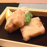 新玉葱の揚げ物