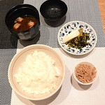 逸品 はし長 鯛廼鯛 - ご飯・汁物・香の物