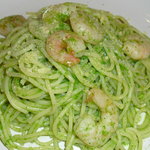 カフェeジェラート モアレ - えびとルッコラペーストのパスタ