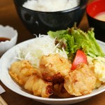 hamba-gusemmontenhassaku - 近江鶏からあげ定食