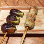 とり喜 - 小なす + つくね