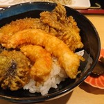 手打そば 大地 - 天丼（小丼）