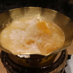 御幸町 田がわ - 小鍋　蓮根すり流しベース