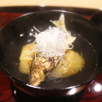 御幸町 田がわ - 椀　賀茂茄子　鮎
