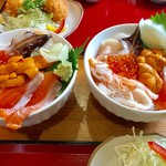 海鮮・話食処 しん - 大盛と普通サイズとの比較【料理】