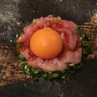鶏一途 - 地鶏のユッケ