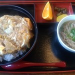 多も里 - かつ丼、小そばセット