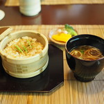 うかい竹亭 - じゃこ飯・味噌汁・香の物