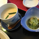 和風レストラン はしもと - 茶碗蒸しと小鉢の酢の物