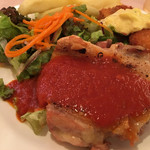Rupinasu - 本日のランチ　地鶏のステーキ＆帆立貝のフライ