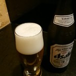 かいせき あづま路 - 瓶ビール。