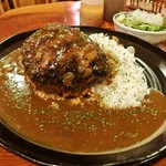 木香里 - ハンバーグカレー。量も指定できたりする。