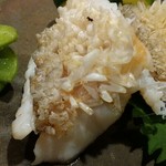 Shungyo Shunsai Marutobi - 甘鯛のうろこ揚げ。身はプリっプリです❗
