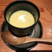 京風鉄板 はせ川 - 冷製のコーンスープ