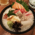 魚菜屋 常峰 - 遅れて来たメンバーにも１人盛りで出してくれますよ！