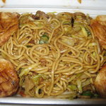Okonomiyakihayoshi - 豚そばセット・・・たこ焼き４個＋豚焼きそば１人前