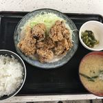 みどり湖パーキングエリア（下り） フードコート - 山賊焼定食750円