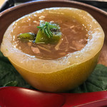 菊乃井 - すっぽんスープ　冬瓜蒸しの器