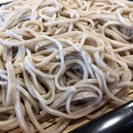 道の駅 ひたちおおた 黄門の郷 - そばのアップ 。蕎麦は言うまでもなく、「常陸秋蕎麦」です。産地ですからね。