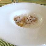デッサン プリュス - 帆立貝のグリルの季節野菜のクリームリゾット