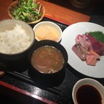 めしの助 - 刺身定食1800円
