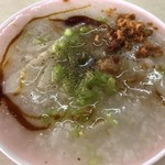 台湾風粥専門店 阿里 - 阿里(鶏粥(小)、ワンタン)