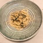 Aregurokomburio - ズッキーニとウニの冷製パスタ