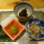 柳家錦 - 2017.08 口直し(梅、なす、こんにゃくそうめん)