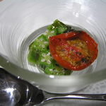 レストラン メルキュール - オクラのジュレ　　　　　　　　バジルの香り