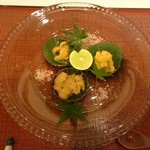 蓬左茶寮 - ３種のウニの食べ比べ